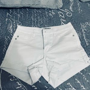 Judy Blue White Midrise Shorts Sz M